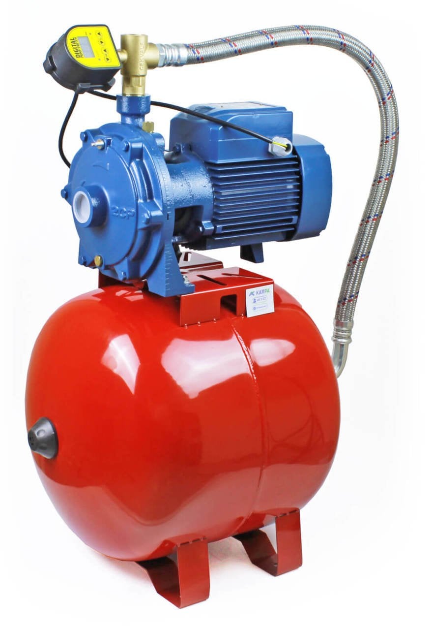 Pedrollo 2CPm 25/130N Dijital Akıllı Paket Hidrofor 4 Kat 10 Daire 50 Litre Tanklı - Koşar Ticaret