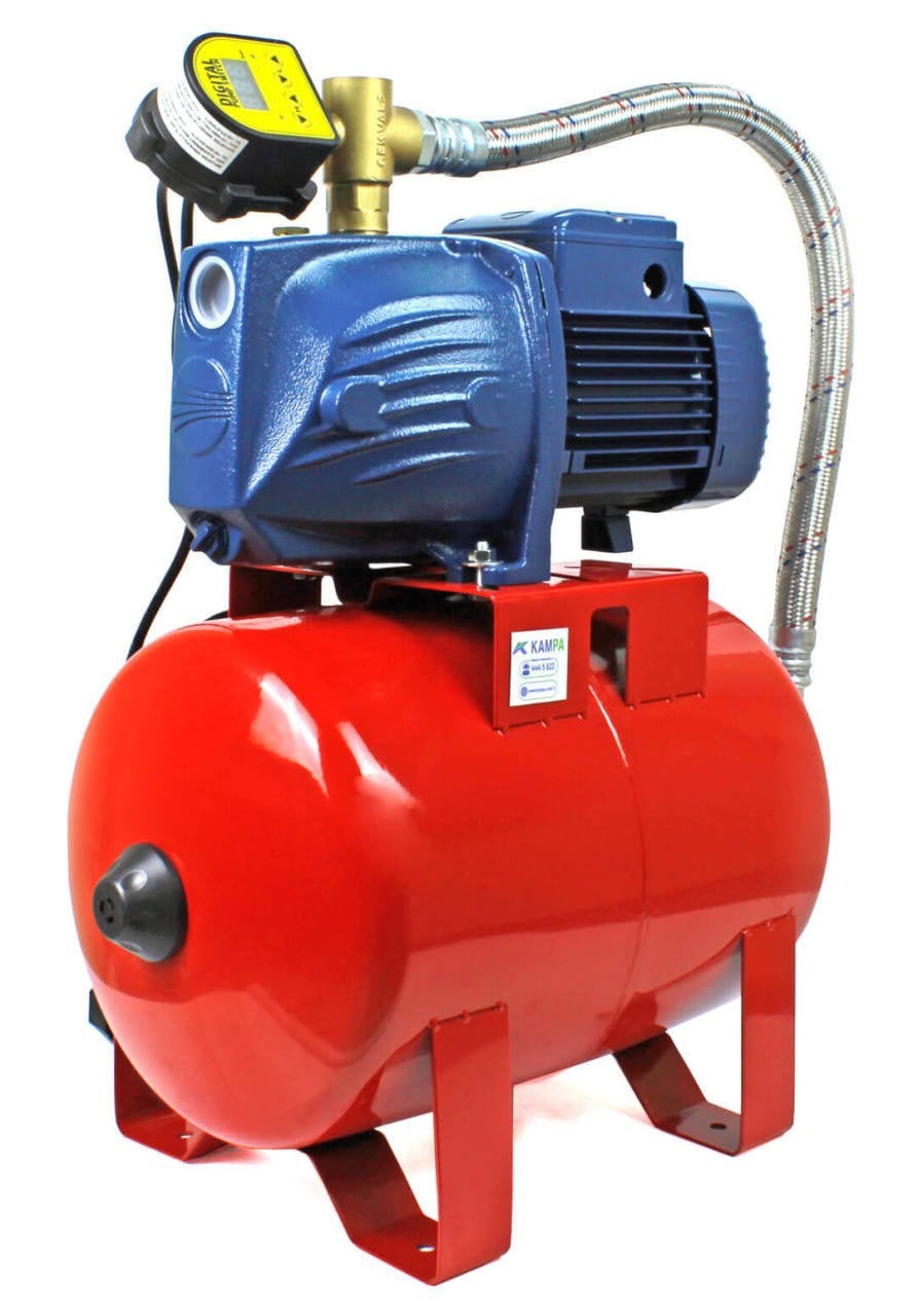 Pedrollo JSWm 2CX Dijital Akıllı Paket Hidrofor 4 Kat 6 Daire 24 Litre Tanklı - Koşar Ticaret