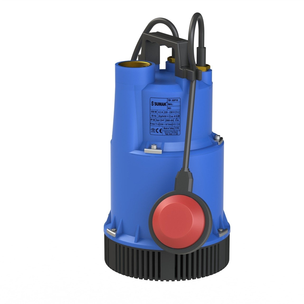 Sumak SDF 10 Drenaj Dalgıç Pompa Monofaze (220V) 0.85 Hp - Koşar Ticaret