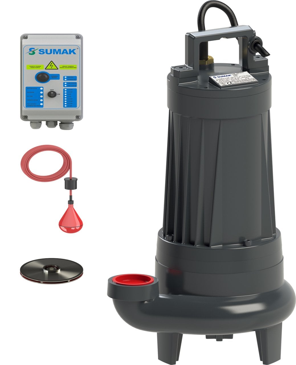 Sumak SDT 25/2 Temiz Su Dalgıç Pompa Trifaze (380V) 3 Hp - Koşar Ticaret