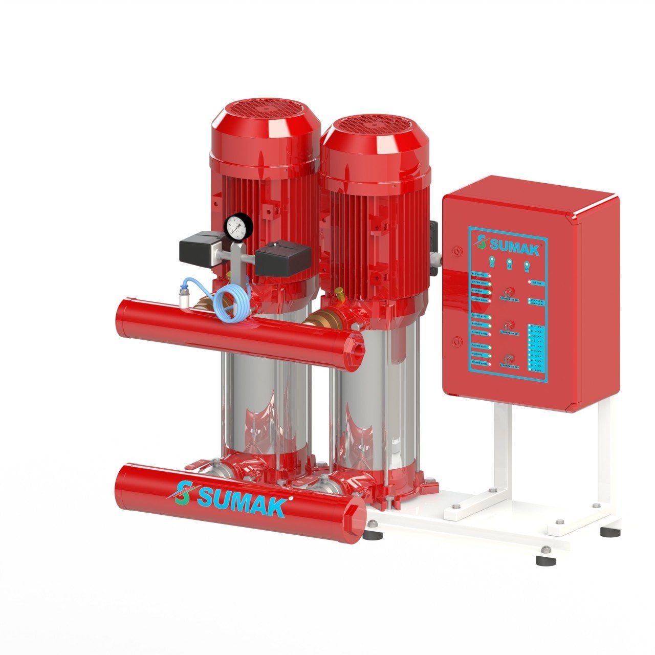 Sumak SHT 12 B 400/7 EEY Çift Pompalı Elektrikli Yangın Hidroforu - Koşar Ticaret