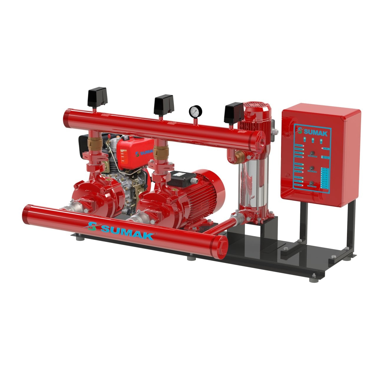 Sumak SMKT 750/2 EDJY Elektrikli + Dizel + Joker Yangın Grupları - Koşar Ticaret