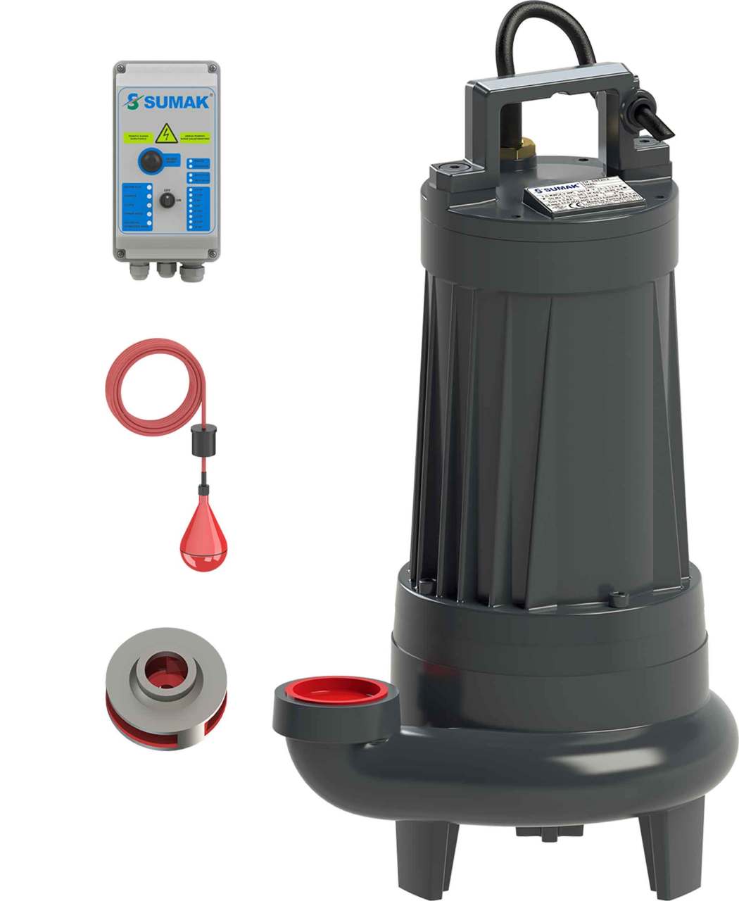 Sumak SDT 30/2 Foseptik Dalgıç Pompa Trifaze (380V) 3 Hp - Koşar Ticaret