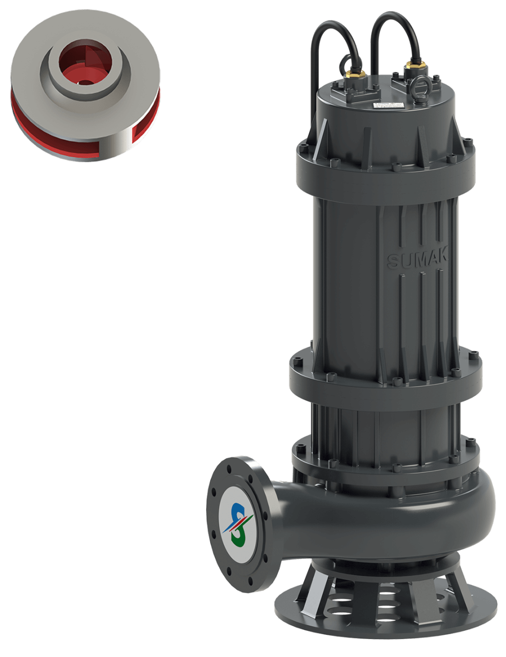 Sumak SDTK 300/6 Foseptik Dalgıç Pompa Trifaze (380V) 30HP - Koşar Ticaret