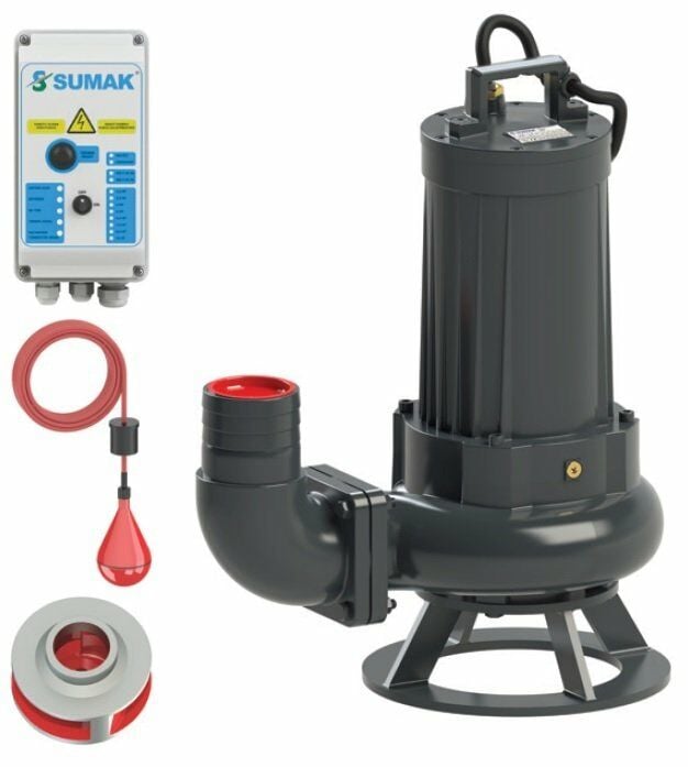 Sumak SDTB 75/4 Foseptik Dalgıç Pompa Trifaze 380V 7.5 Hp - Koşar Ticaret