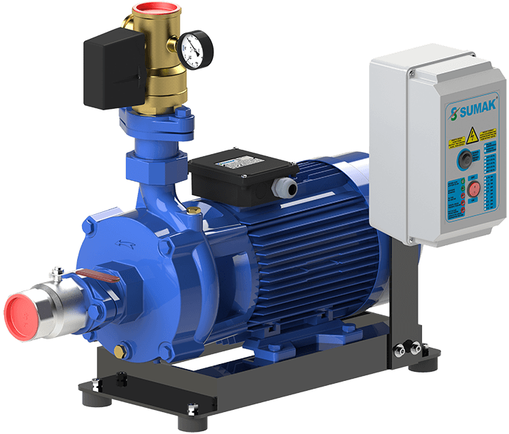 Sumak SMKTA 750/2 Emişli Çift Kademeli Hidrofor 8 Kat 45 Daire 380 Volt 5.5 Hp - Koşar Ticaret